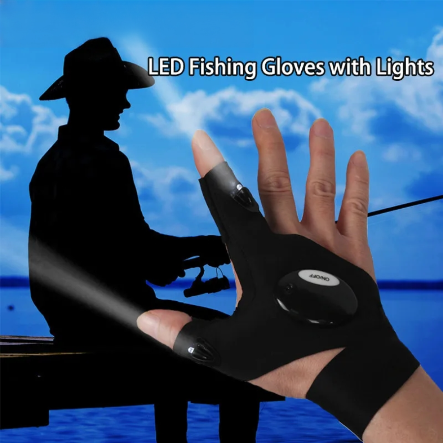 Fishing Gloves - Erkekler Kadınlar için LED Yarım Parmak