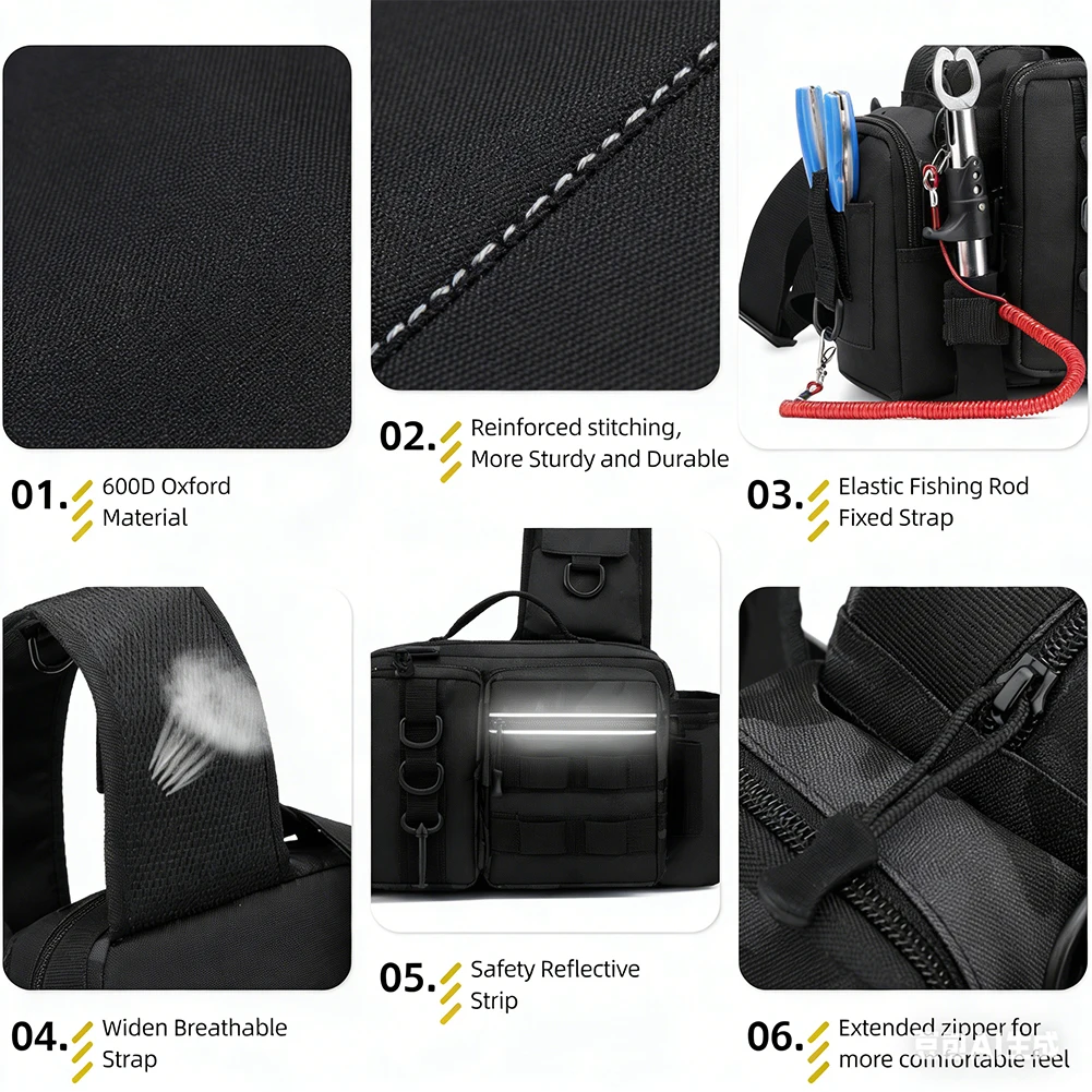 Fishing Backpack - Olta Tutucu ile Balıkçılık Sırt Çantası