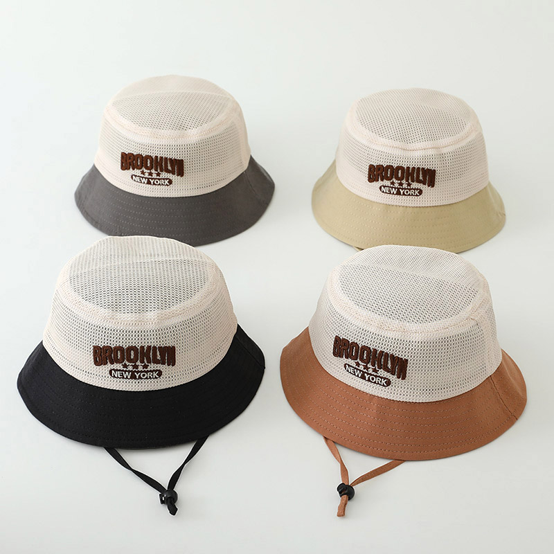 Fishing Hat - Harfli İşlemeli Bebek Güneş Şapkası Yazlık