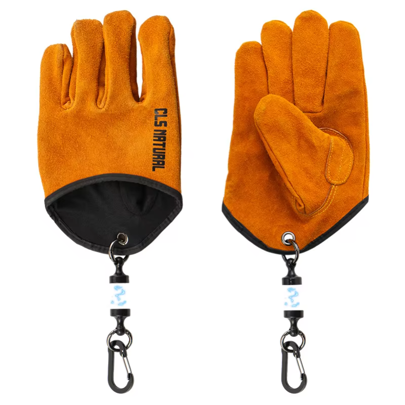 Fishing Gloves - Isıya Dayanıklı Barbekü Eldivenleri, Sığır Derisi