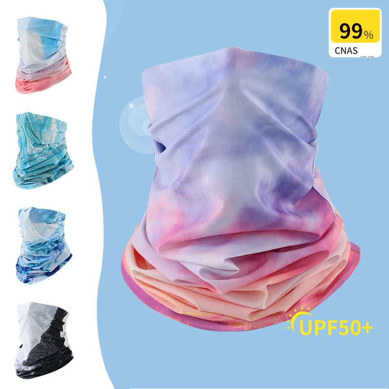 Fishing Mask Sun Protection - Moda renk dikişsiz bisiklet Bandana boyun
