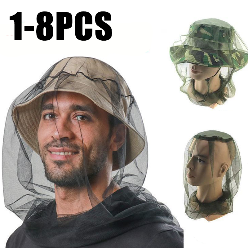 Fishing Hat - Fileli Başlık Ağlı Balıkçı Şapkası Sivrisinek