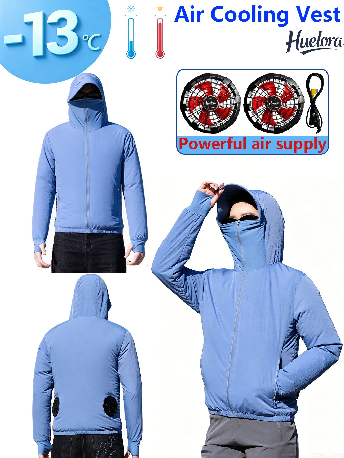 Erkekler için 12V 3 Hızlı Kapü - Fishing Hoodie incelemesi ve fiyatı