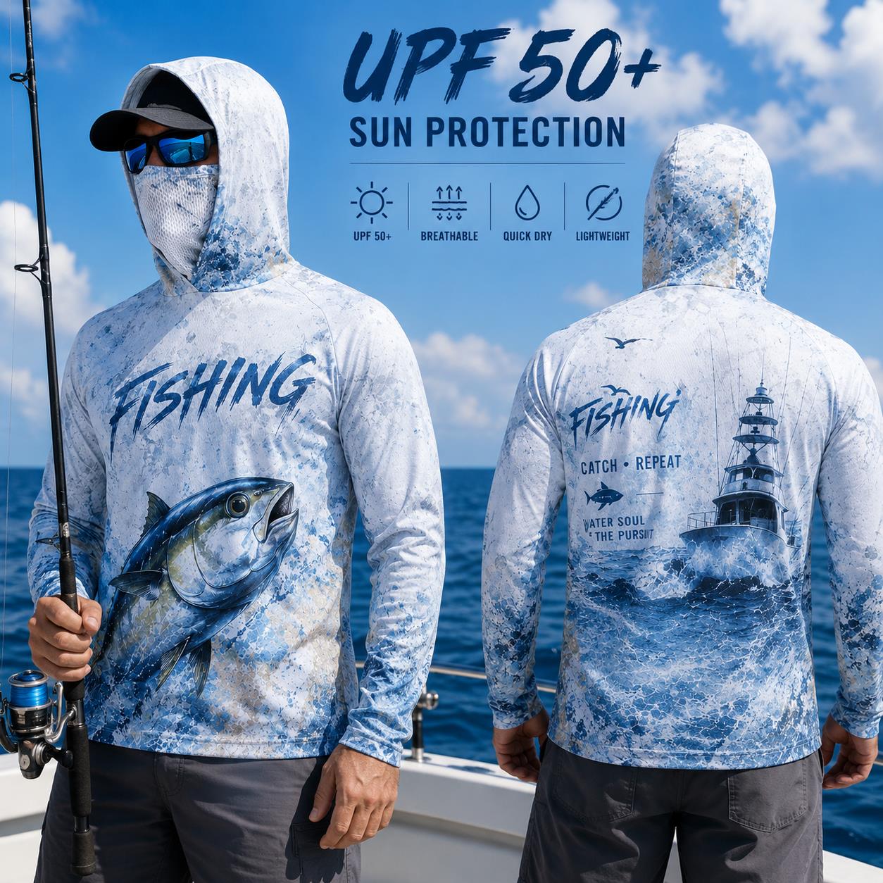 Balıkçılık Kapüşonlu Gömlek Er - Fishing Mask Sun Protection incelemesi ve fiyatı