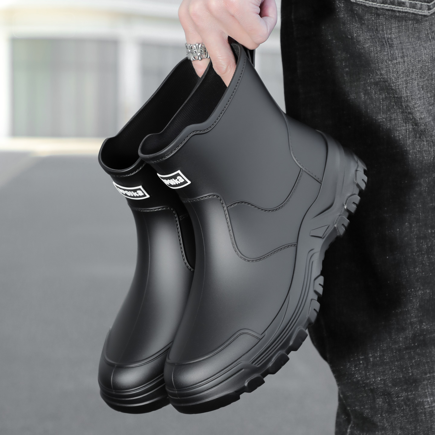 Modaya uygun yeni stil erkek o - Fishing Boots incelemesi ve fiyatı