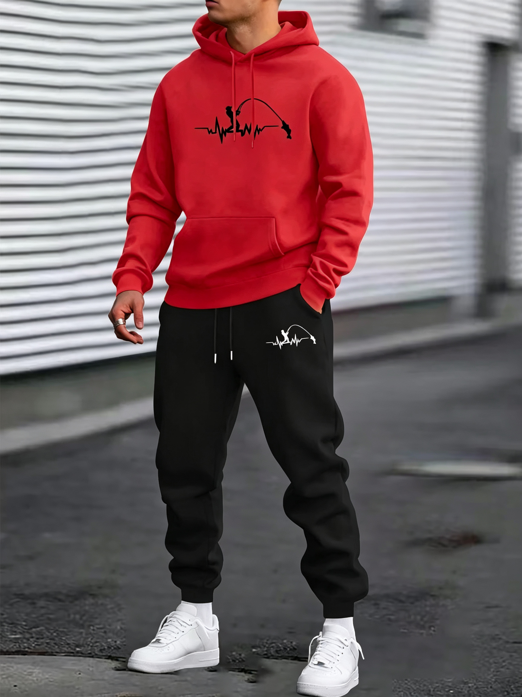 Erkek günlük spor kıyafeti - B - Fishing Hoodie incelemesi ve fiyatı