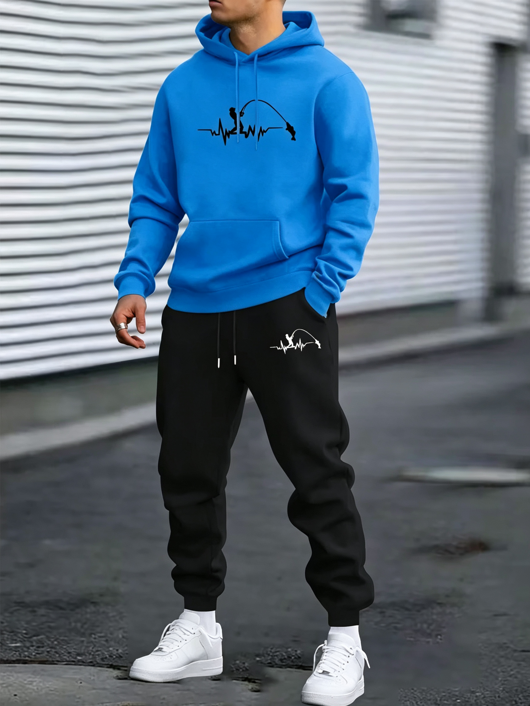 Erkek günlük spor kıyafeti - B - Fishing Hoodie incelemesi ve fiyatı
